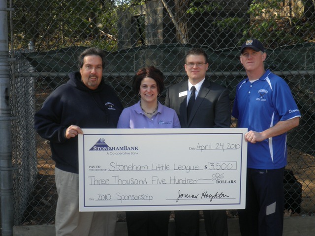 StonehamBank Major Sponser for Stoneham Little League